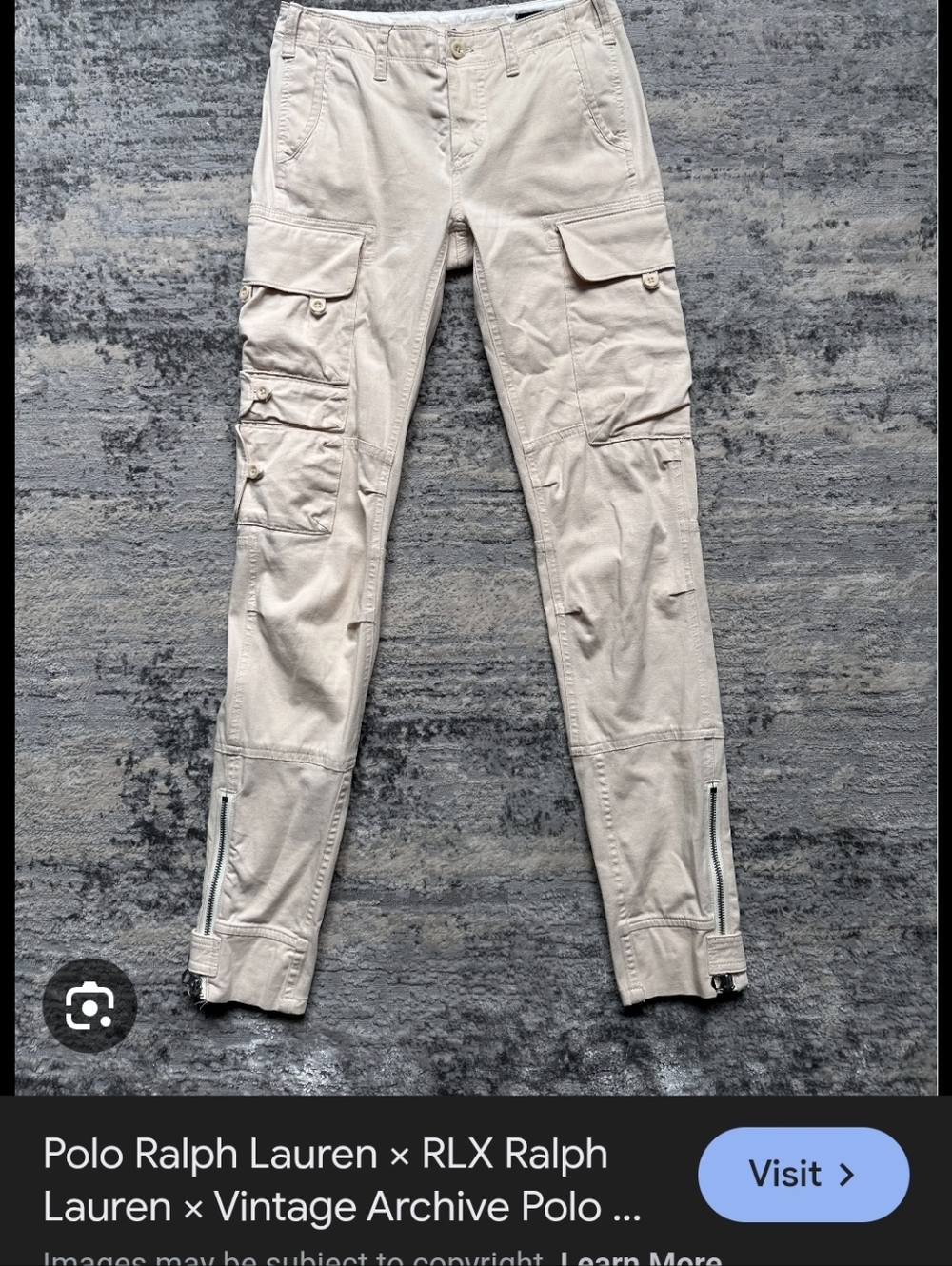 Ralph Lauren RLX Womens Cargo Cargo, Tactical ,Utillty Cotton Pants Size 8